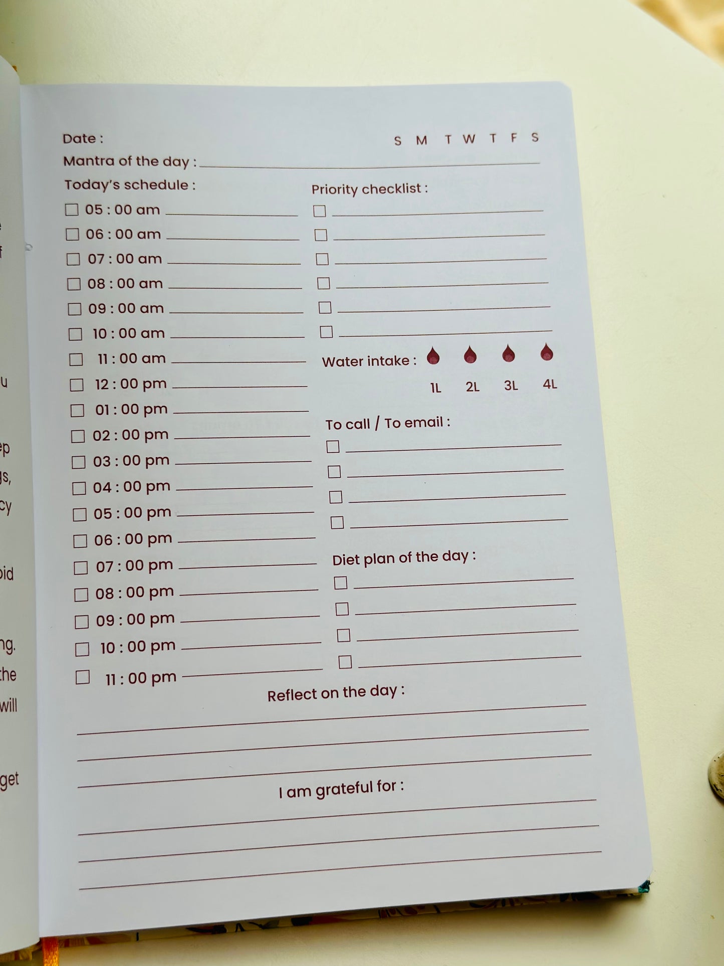 Daily planner | calm in chaos