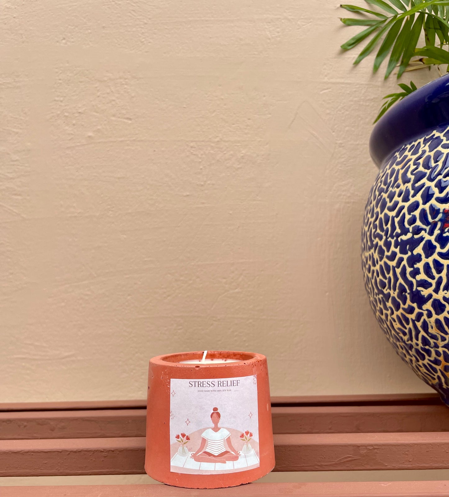 Stress relief | clay jar candle