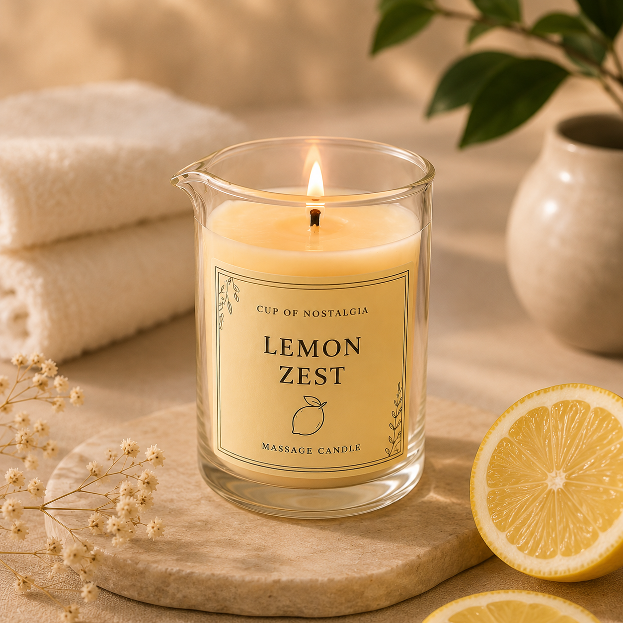 Lemon Zest - Massage Candle