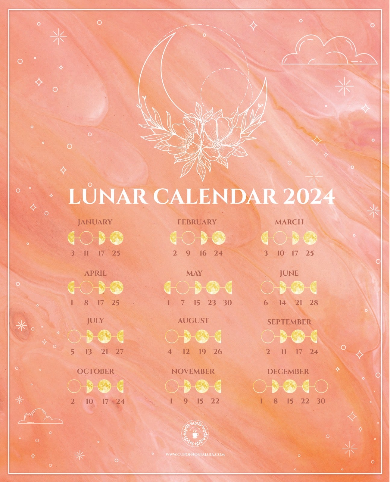 Moon calendar 2024 – cup of nostalgia
