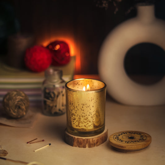 Golden glitters | scented candle